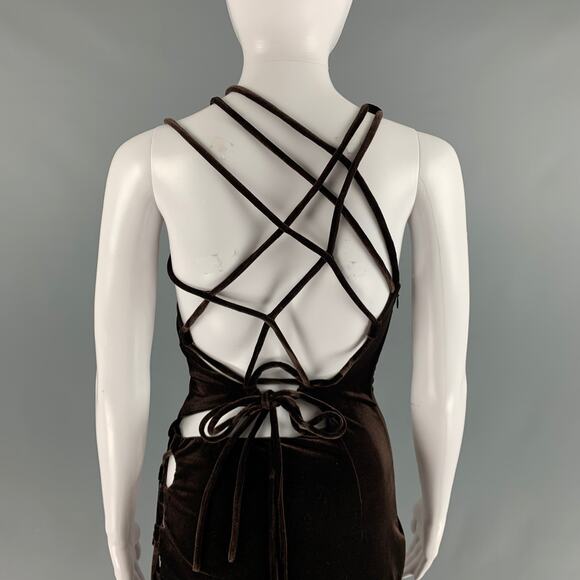 MONSE Size 2 Brown Polyester Blend Gown - Picture 5 of 8